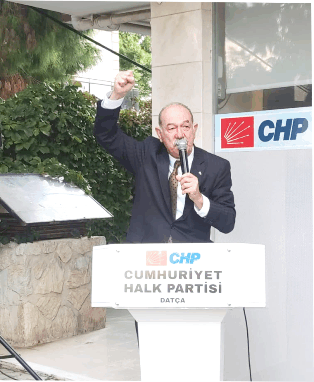 CHP Datça Belediye Başkan aday adayı Cahit Yaka basın açıklaması