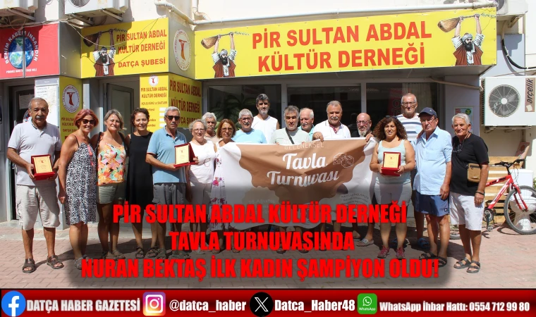 Pir Sultan Abdal Tavla Turnuvasında Nuran Bektaş İlk Kadın Şampiyon Oldu!