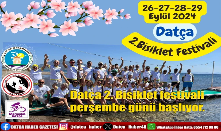 DATÇA 2. BİSİKLET FESTİVALİ'NE SON İKİ GÜN