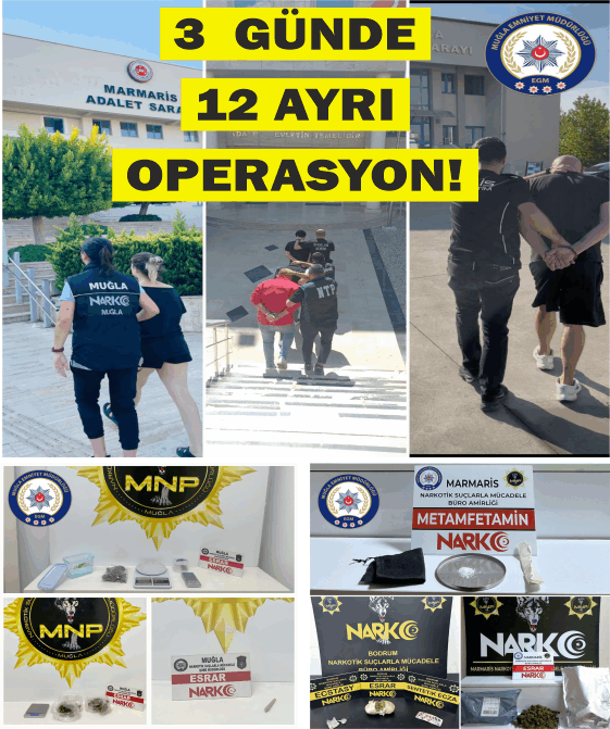 Emniyetten uyuşturucu tacirlerine operasyon