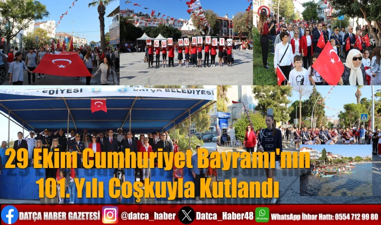 29 Ekim Cumhuriyet Bayramı'nın 101. Yılı Coşkuyla Kutlandı