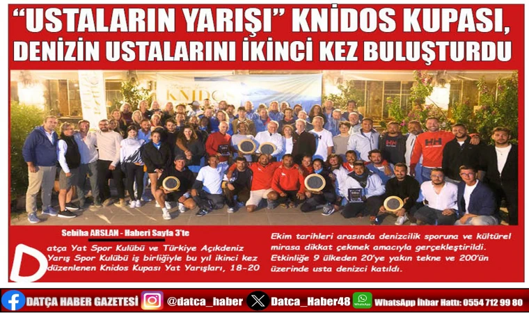 “USTALARIN YARIŞI” KNİDOS KUPASI, DENİZİN USTALARINI İKİNCİ KEZ BULUŞTURDU