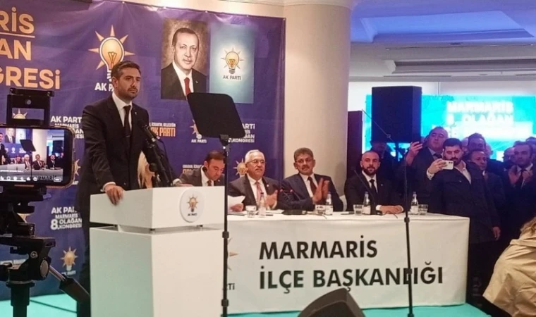 AK PARTİ MARMARİS 8. OLAĞAN KONGRESİNDE, İLÇE BAŞKANI MUZAFFER ARAVİ OLDU.