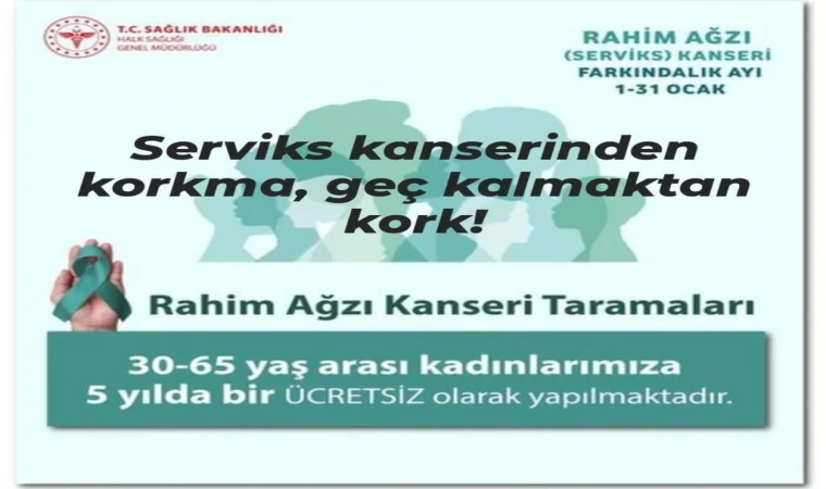 DATÇA TOPLUM SAĞLIĞI MÜDÜRLÜĞÜNDEN ÖNEMLİ DUYURU: RAHİM AĞZI KANSERİ TARAMA FIRSATI