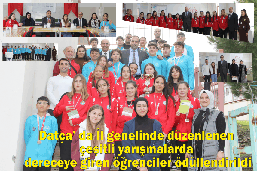 DATÇA'DA BAŞARILI ÖĞRENCİLER ÖDÜLLENDİRİLDİ