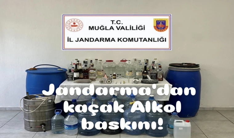 Jandarma'dan Kaçak Alkol Operasyonu