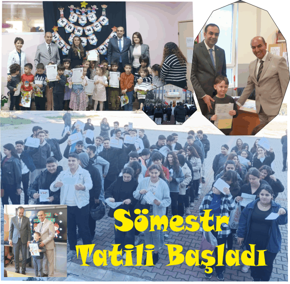 Yarıyıl Tatili Başladı, Datça'da Karneler Dağıtıldı!