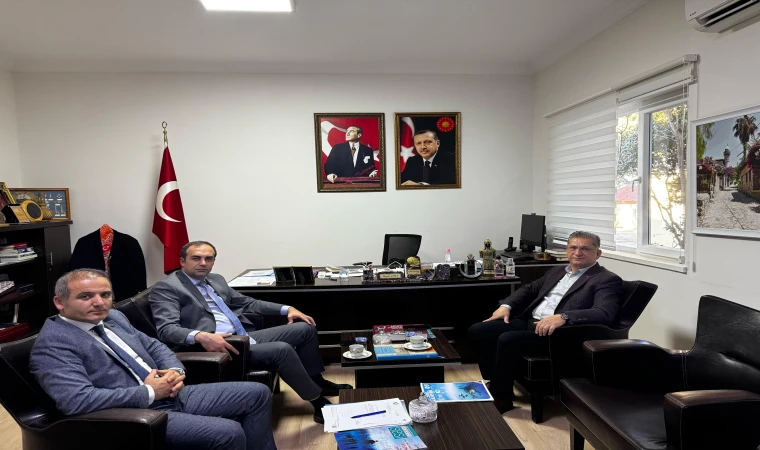 AK PARTİ İL BAŞKANI HALUK LAÇİN'DEN KAYMAKAM MURAT ATICI'YA ZİYARET