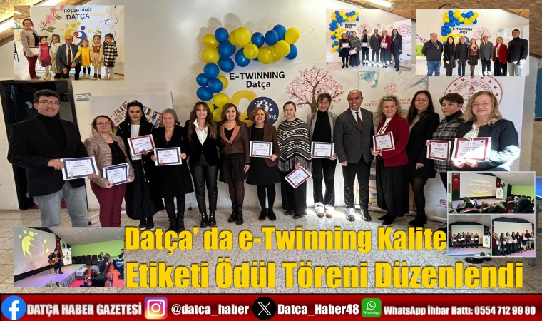 Datça' da e-Twinning Kalite Etiketi Ödül Töreni Düzenlendi