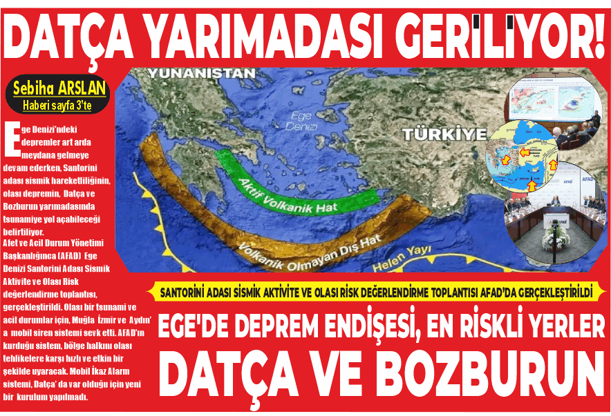 DATÇA YARIMADASI GERİLİYOR