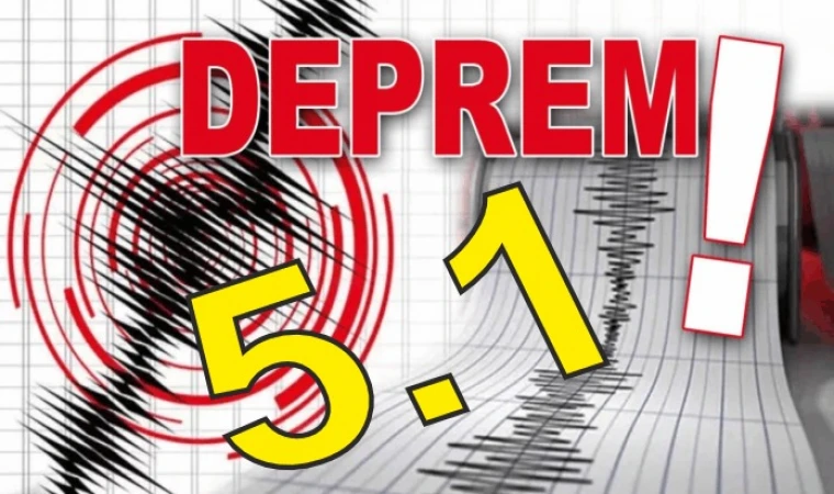 EGE DENİZİ'NDE 5.1 BÜYÜKLÜĞÜNDE DEPREM