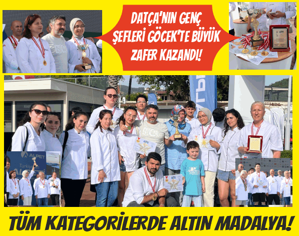 DATÇA KAZIM YILMAZ MYO ÖĞRENCİLERİ ALTIN MADALYALARI TOPLADI