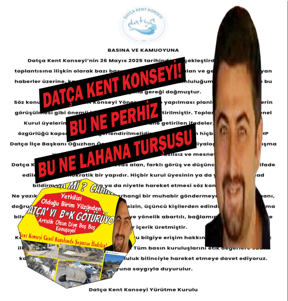 DATÇA KENT KONSEYİ! BU NE PERHİZ BU NE LAHANA TURŞUSU