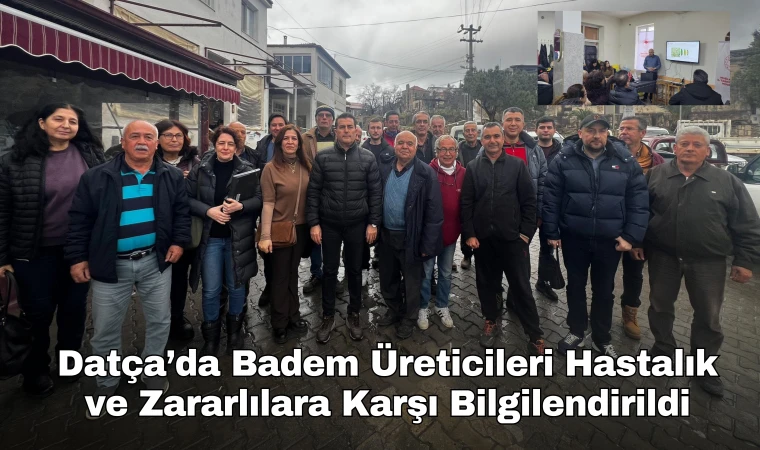 Datça’da Badem Üreticileri Hastalık ve Zararlılara Karşı Bilgilendirildi