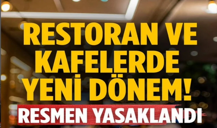 Restoran ve Kafelerde Yeni Dönem: Servis, Masa ve Kuver Ücreti Yasaklandı