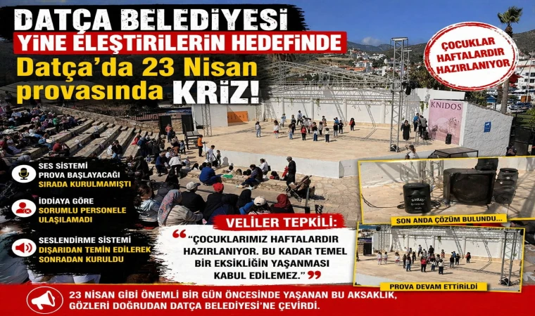 DATÇA BELEDİYESİ YİNE ELEŞTİRİLERİN HEDEFİNDE