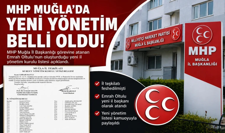 MHP Muğla’da Yeni İl Yönetimi Açıklandı