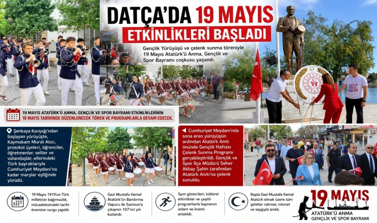 DATÇA’DA 19 MAYIS ETKİNLİKLERİ BAŞLADI