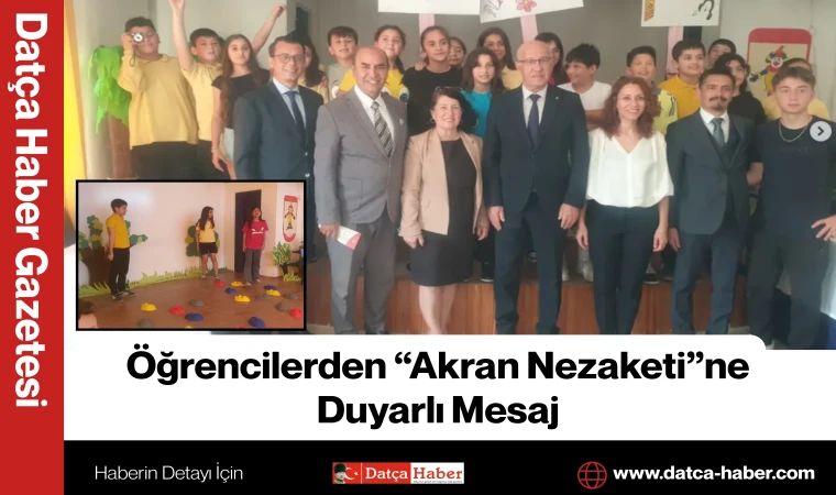 Öğrencilerden “Akran Nezaketi”ne Duyarlı Mesaj