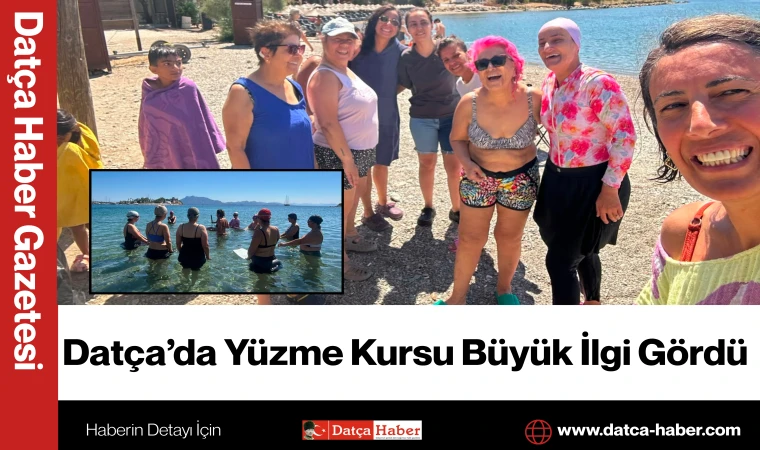Datça’da Yüzme Kursu Büyük İlgi Gördü
