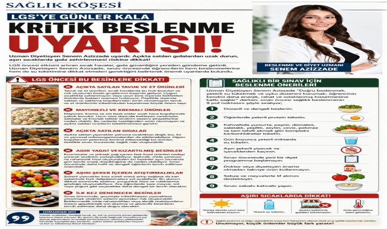 LGS ÖNCESİ BU BESİNLERE DİKKAT!