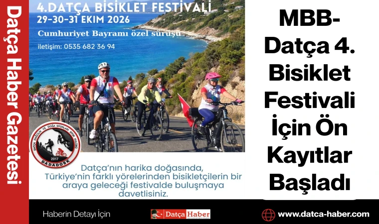 MBB- Datça 4. Bisiklet Festivali İçin Ön Kayıtlar Başladı
