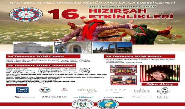 Datça’da 16. Hızırşah Etkinlikleri İçin Geri Sayım Başladı