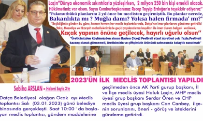 2023'ÜN İLK MECLİS TOPLANTISI YAPILDI