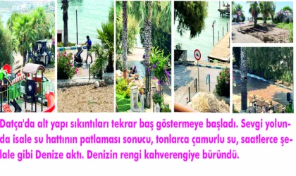 SU İSHALE HATTI PAT­LA­DI DENİZ KAH­VE­RENGİYE BÜ­RÜN­DÜ