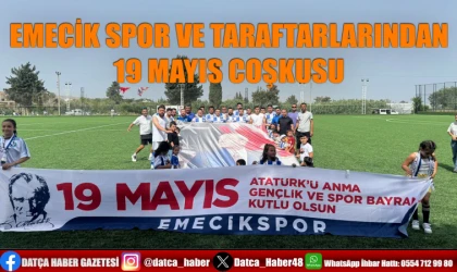 EMECİK SPOR VE TARAFTARLARINDAN 19 MAYIS COŞKUSU