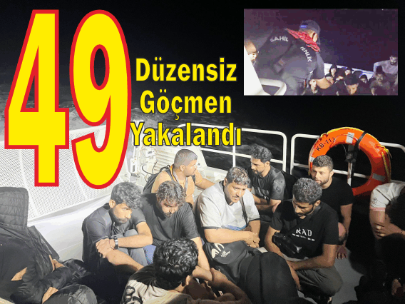 Datça Açı­ğın­da 31 Dü­zen­siz Göç­men Kur­ta­rıl­dı, Ka­ra­da­ki 18 Göç­men  Ya­ka­lan­dı