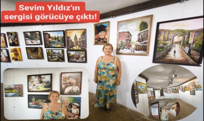 Ressam Sevim Yıldız'ın açtığı Yağlı Boya Resim sergisi görücüye çıktı!