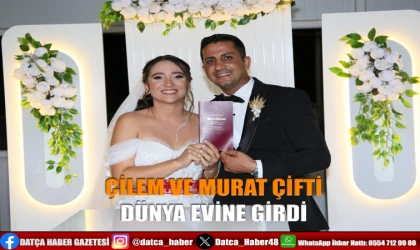 ÇİLEM VE MURAT ÇİFTİ DÜNYA EVİNE GİRDİ