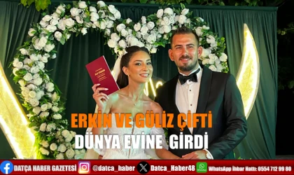 GÜLİZ VE ERKİN ÇİFTİ DÜNYA EVİNE GİRDİ