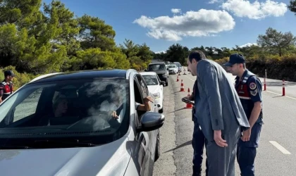 KAYMAKAM MURAT ATICI, JANDARMA KONTROL NOKTASINDA İNCELEMELERDE BULUNDU