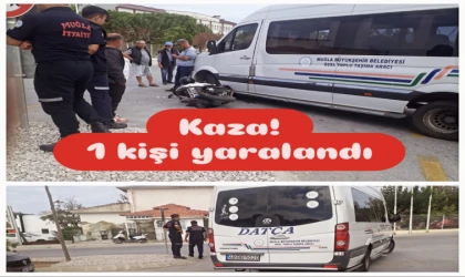 Reşadiye'de minibüs ile motosiklet çarpıştı: 1 yaralı