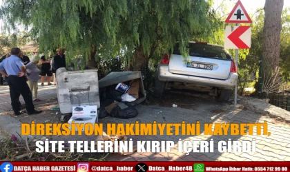 DİREKSİYON HAKİMİYETİNİ KAYBETTİ, SİTE TELLERİNİ KIRIP İÇERİ GİRDİ