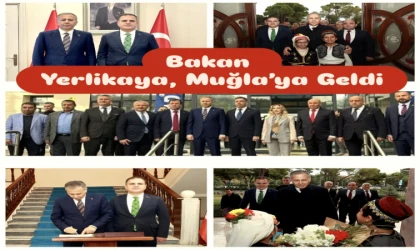 İçişleri Bakanı Yerlikaya bir dizi program için Muğla’ya geldi