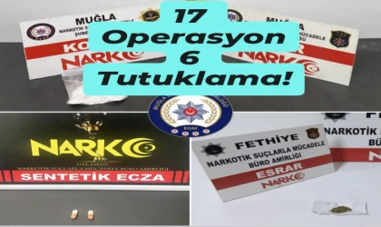 Muğla Emniyetinden Uyuşturucu Operasyonu! 6 Tutuklama