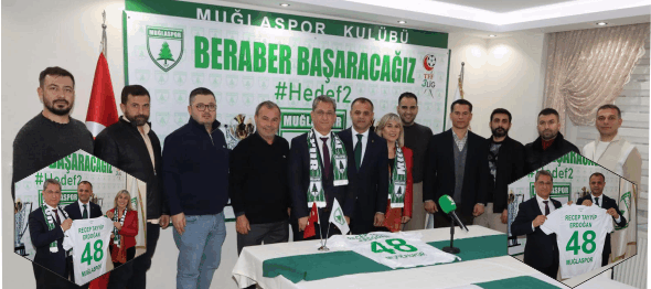 AK PARTİ İL BAŞKANI HALUK LAÇİN İLK ZİYARETİNİ MUĞLASPOR'A YAPTI