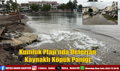 Kumluk Plajı'nda Deterjan Kaynaklı Köpük Paniği