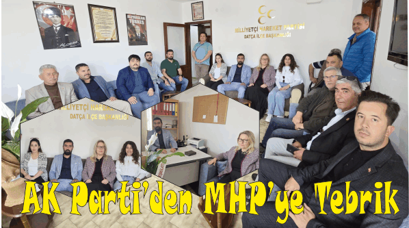 AK PARTİ'DEN MHP DATÇA İLÇE BAŞKANI'NA HAYIRLI OLSUN ZİYARETİ