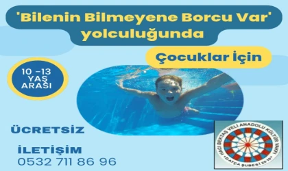 DATÇA CEMEVİ’NDEN ÇOCUKLARA ÜCRETSİZ YÜZME KURSU FIRSATI, KONTENJAN SINIRLI!