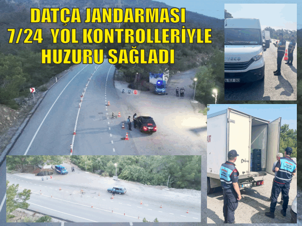 DATÇA JANDARMASINDAN BAYRAMDA SIKI DENETİM: BİNLERCE ARAÇ VE ŞAHIS KONTROL EDİLDİ