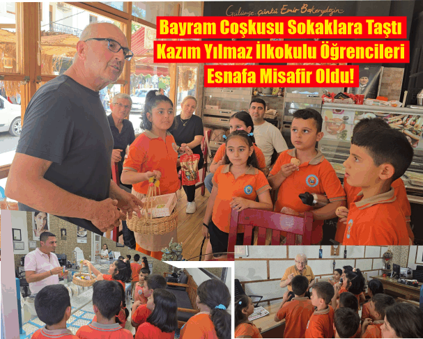 DATÇA’DA BAYRAM COŞKUSU: MİNİK ÖĞRENCİLERDEN ESNAFA BAYRAM ZİYARETİ!