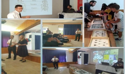 KAZIM YILMAZ İLKOKULU VE YILMAZLAR ORTAOKULU ÖĞRENCİLERİ BÖCEKLERİN GİZEMLİ DÜNYASINI KEŞFETTİ
