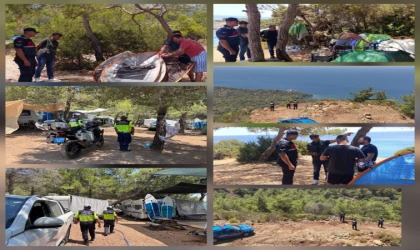 DATÇA’DA JANDARMADAN YANGIN SEFERBERLİĞİ: KOYLAR, PLAJLAR VE ORMANLAR MERCEK ALTINDA