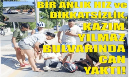 DATÇA’DA MOTOSİKLET KAZASI: 2 KİŞİ YARALANDI