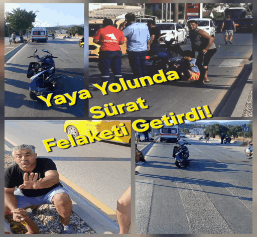 Datça'da Motosikletler Çarpıştı: 2 yaralı.