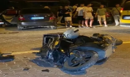 MOTOSİKLET KAZASI: KURYE HAYATINI KAYBETTİ